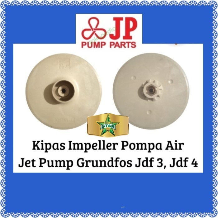 Kipas impeller pompa air Grundfos JDF 3 , 4 JP