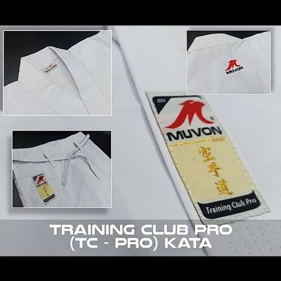 Diskon Muvon Training Club Pro Kata Seragam Karate -Gi Baju Tegi