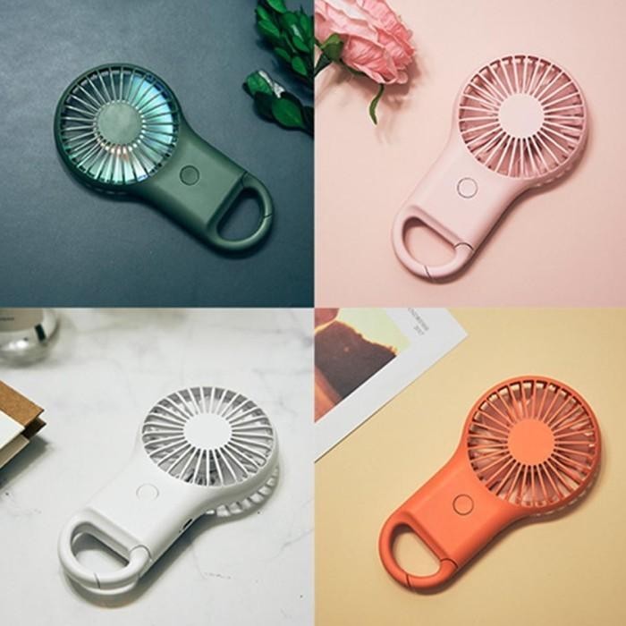 Avvic Roku Mini Fan Kipas Angin Mini Portable Rgb Light Rechargeable