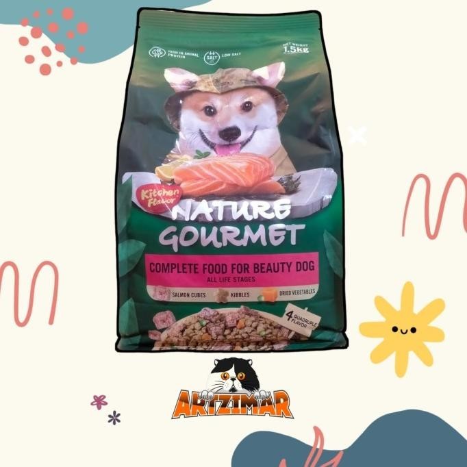 SUPER SALE Nature Gourmet Dogfood salmon 1,.5kg makanan anjing Nature gourmet