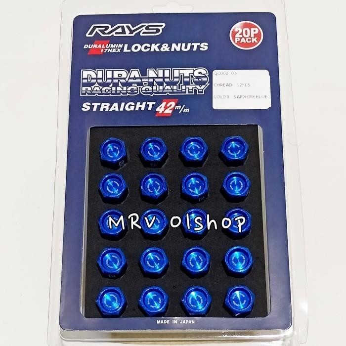 SALE LUGNUT MUR BAUT VELG MOBIL RACING RAYS DURANUT PANJANG 42MM