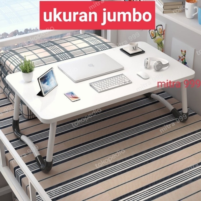 Meja Laptop Lipat / Meja Belajar Ukuran Jumbo 80*40