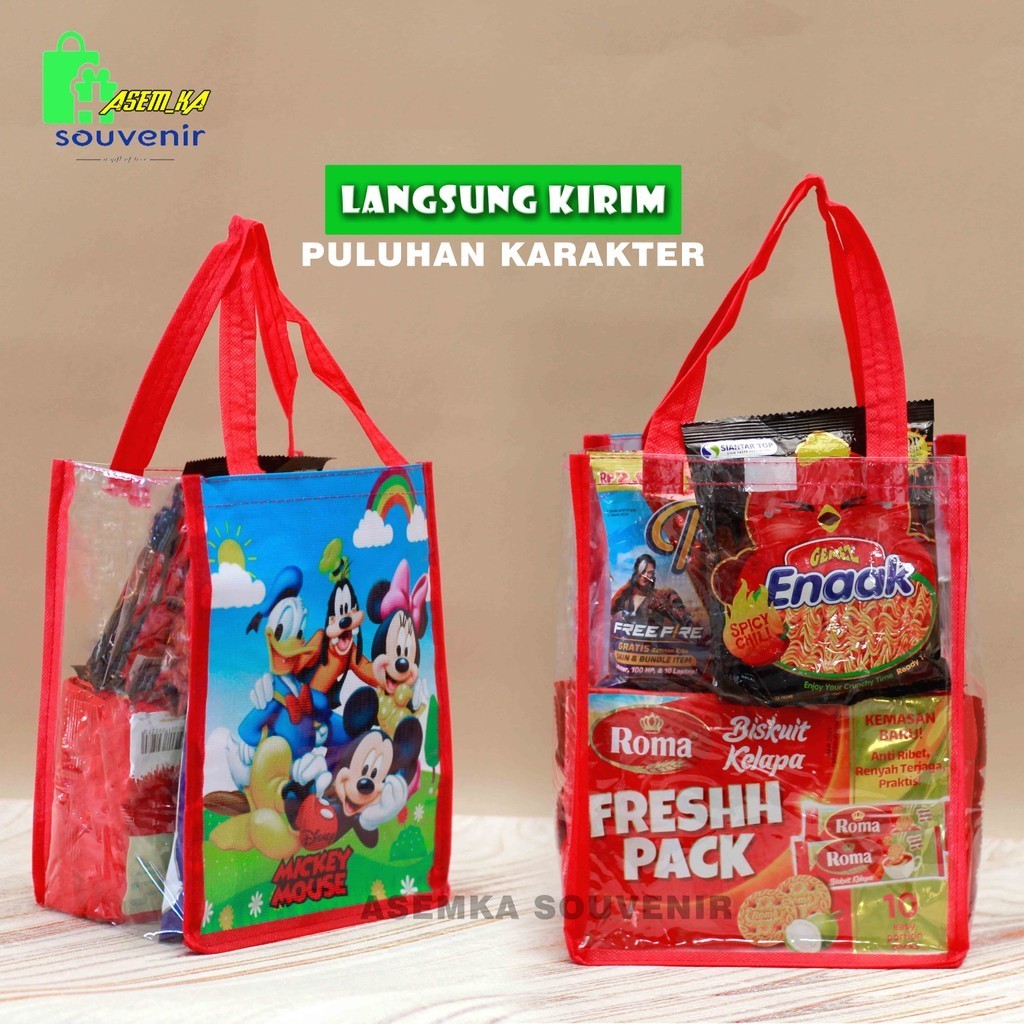 

GOODIE BAG TAS ULANG TAHUN MIKA BENING TRANSPARAN UNTUK SOUVENIR DAN KADO ULTAH ANAK MUAT KFC UK 20X14X25 LANGSUNG KIRIM