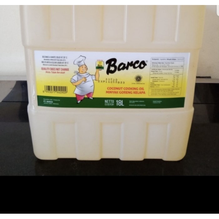 

Minyak Goreng Kelapa Barco 18Liter / Coconut Oil Barco 18Liter Original Dan Terpercaya