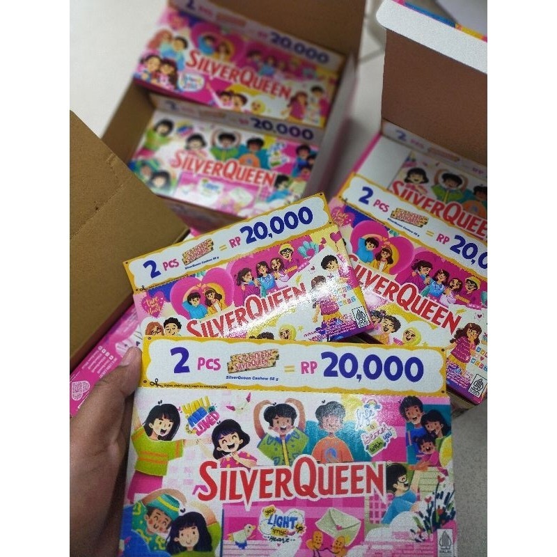 

T13 COKELAT SILVER QUEEN EDISI VALENTINE 2X58G K1Z