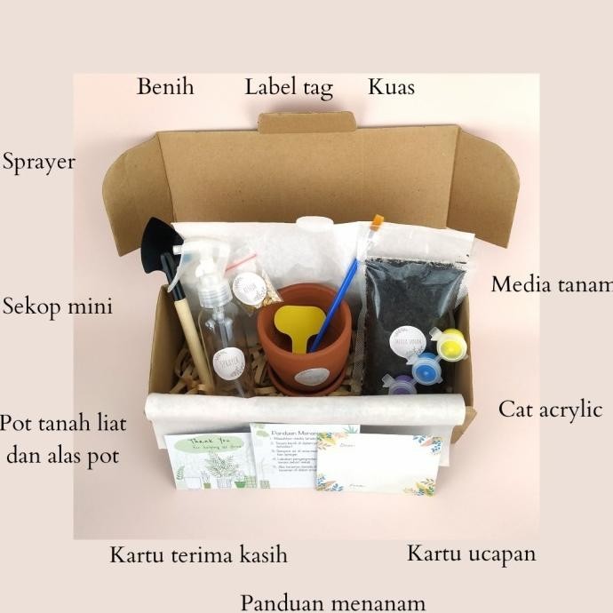 

Hampers Lebaran Idul Fitri Anak Paket Melukis Dan Tanam Green Hampers