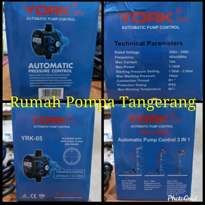 Automatic Preasure Control Pompa Air Merk York Italy 05