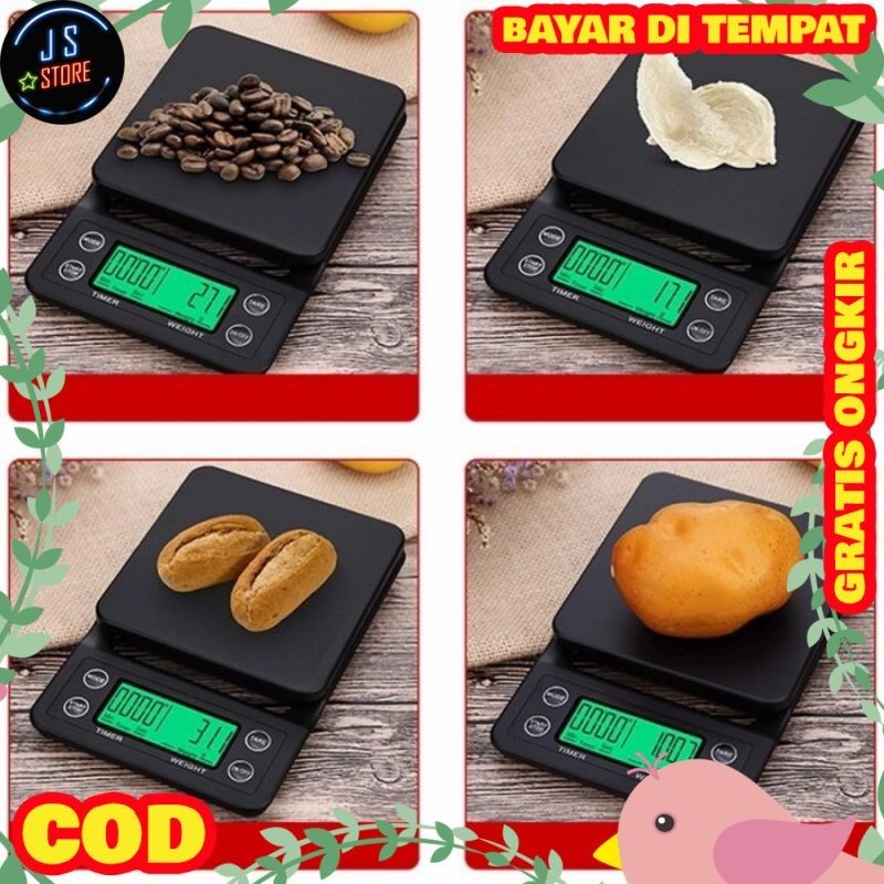 PROMO Timbangan Kopi Digital Timer V60 Drip Coffee Scale Premium SH6