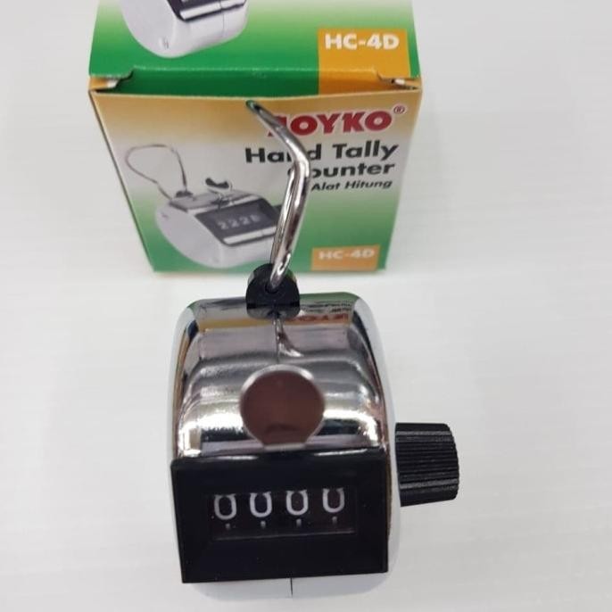 

Model Baru Hand Tally Counter Alat Hitung Cepat Zikir Stainless Joyko .,