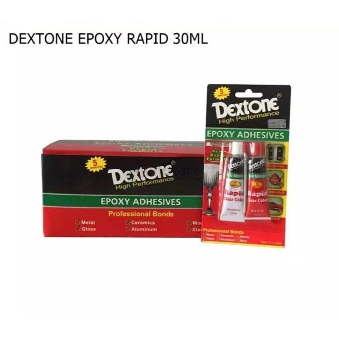 Trend - DEXTONE Lem Perekat Besi Tahan panas Clear bening / hitam