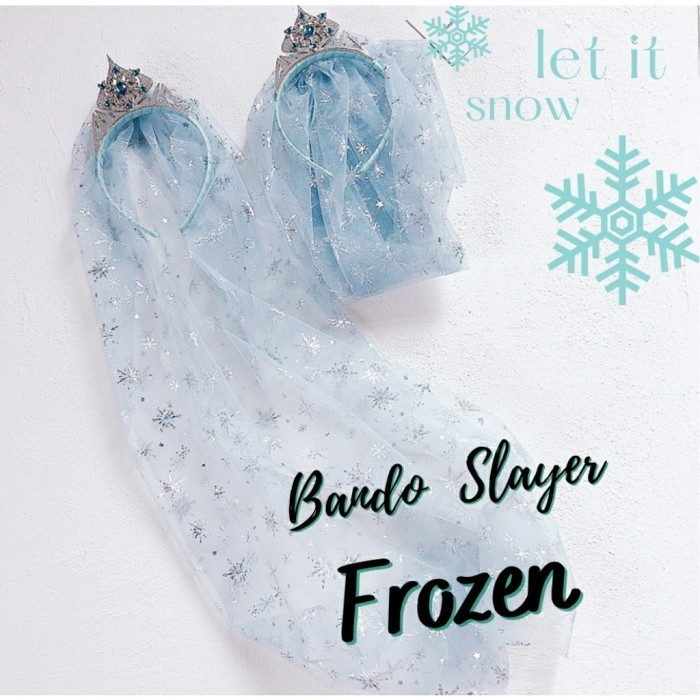 Bando Frozen Bando Slayer Frozen Bando Veil Anak Bando Bridesmaid Anak