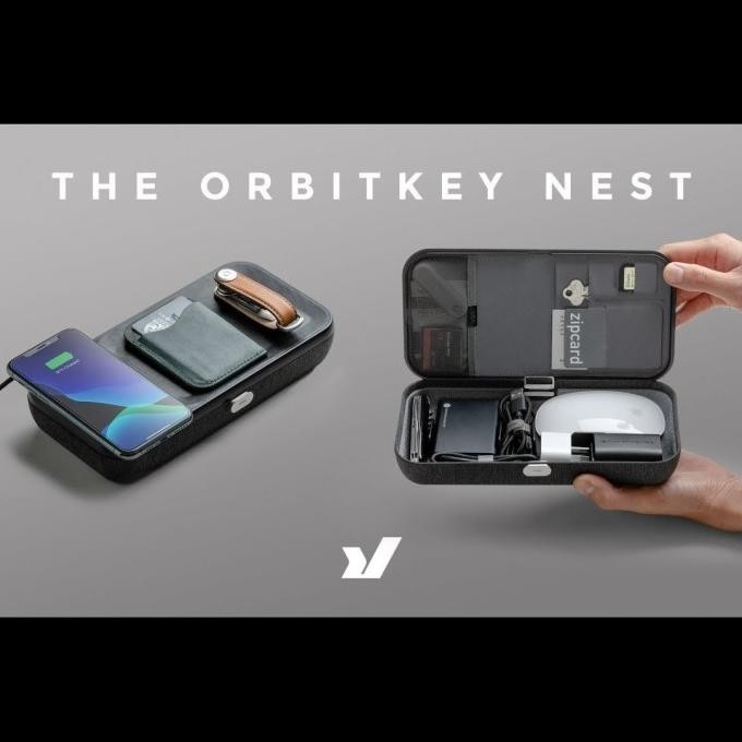 

Orbitkey Nest Edc Desk Organiser With Built-In Wireless Charger