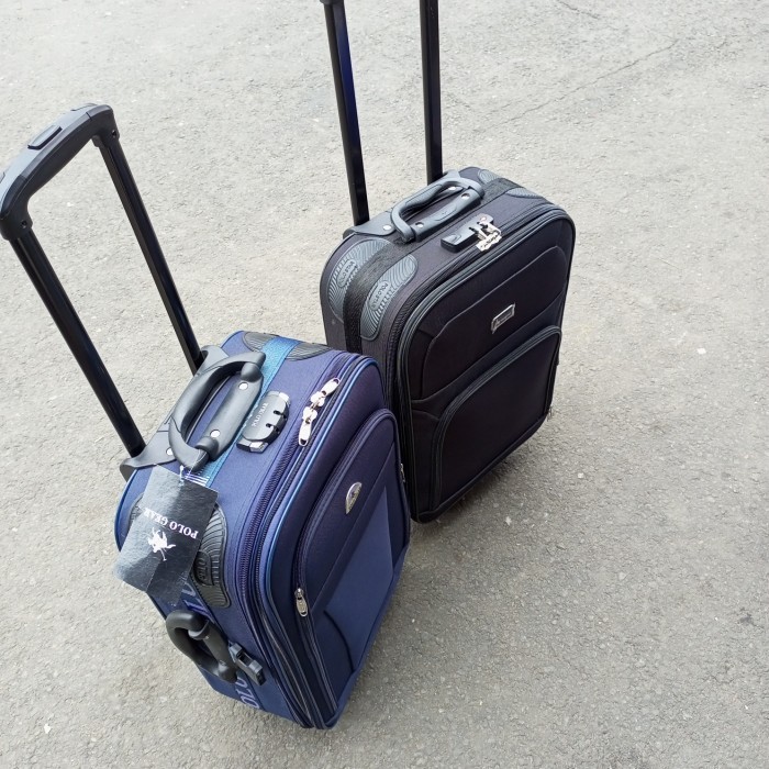 Koper Polo Bahan Kanvas 24 Inch Besar Koper Travel
