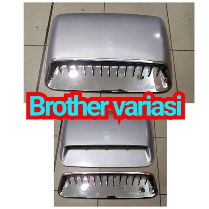 NEW AIR FLOW + COVER SCOOP SPORTY CHROME JSL MOBIL FORTUNER UNIVERSAL