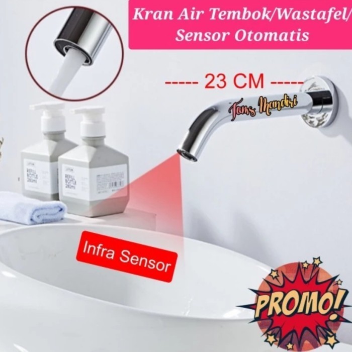 Keran Sensor Tembok Kran Wastafel Kran Wudhu Otomatis Type 801
