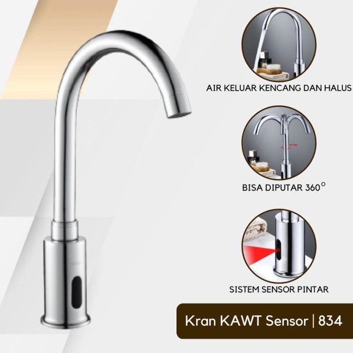 Flusso Kran Sensor Keran Wastafel Otomatis Kran Angsa Wastafel Sensor