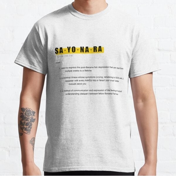 Baju Kaos Banana Fish SAYONARA