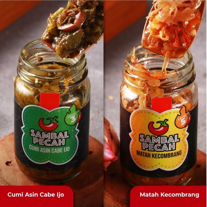

Sambal Best Seller Lauk Cumi Asin Cabe Ijo Dan Matah Kecombrang