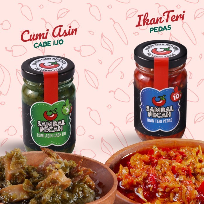 

Paket Sambal Best Seller Cumi Asin Cabe Ijo Dan Ikan Teri Pedas Nagih