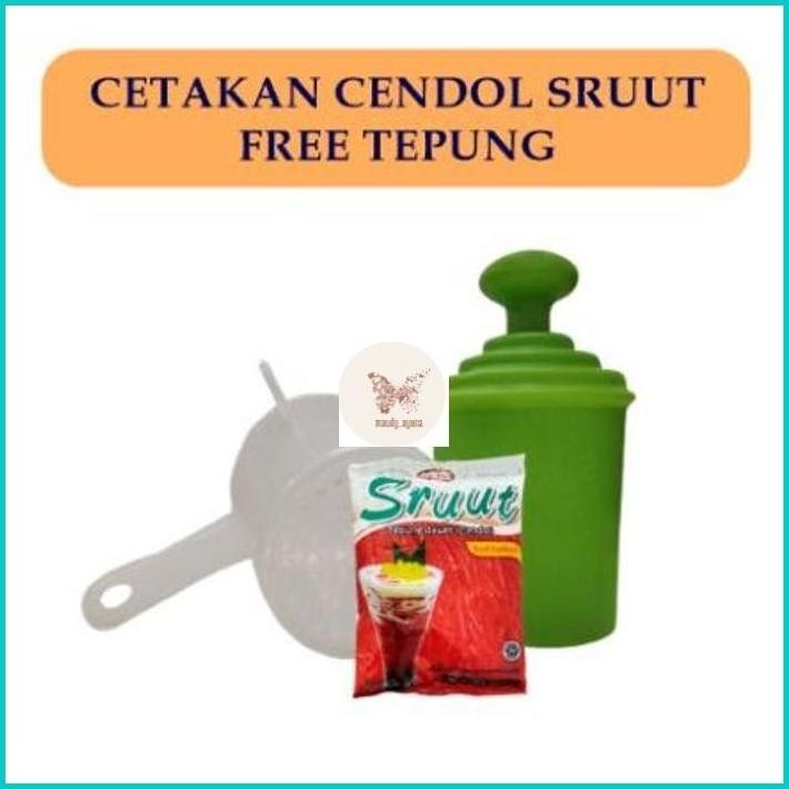 Cetakan cendol sruut / dawet free tepung cendol