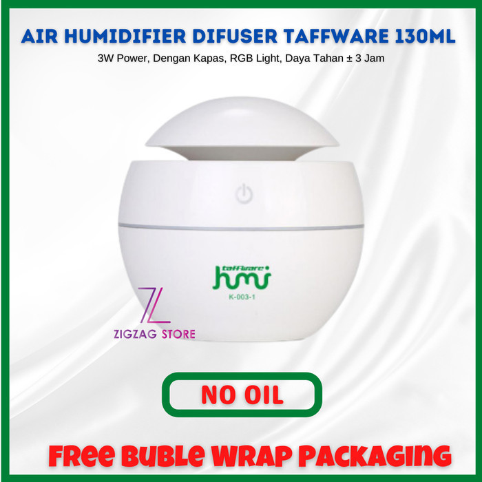 (Bayar di Tempat) Air Humidifier Taffware Aromatherapy Air Humidifier - CTL No Oil HOT SALE