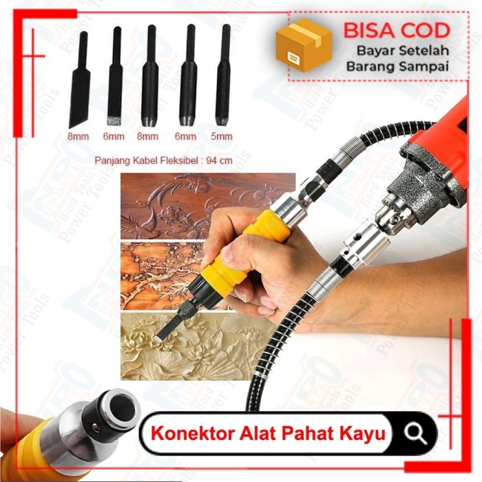Adapter Sambungan Mesin Bor Tangan Listrik Kayu Untuk Pahat Dan Ukir