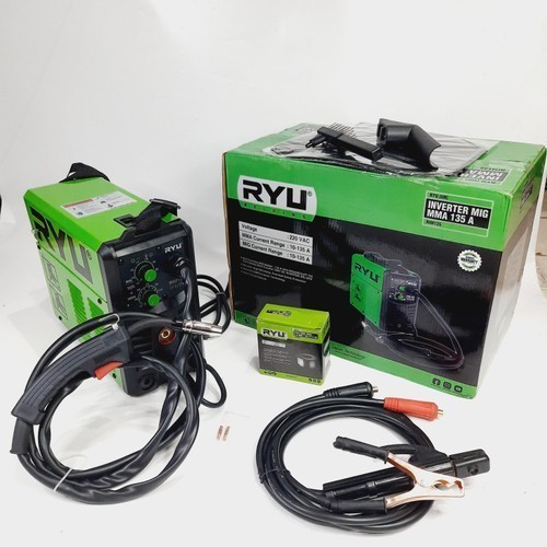 MESIN LAS MIG MMA RIM135 RIM 135 A RYU GASLESS LAS CO TANPA GAS