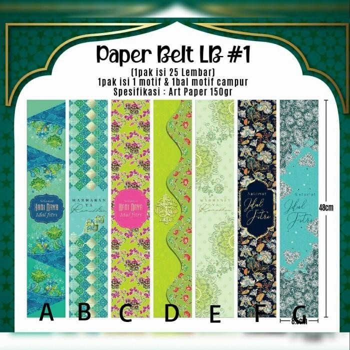 

Paper Belt Idul Fitri 8,5 X 48Cm - 25Pcs 068