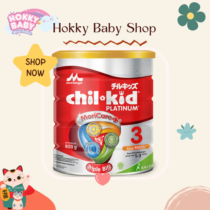 Morinaga Chil Kid Platinum 3 Madu 800 gr - Hokky Baby Shop