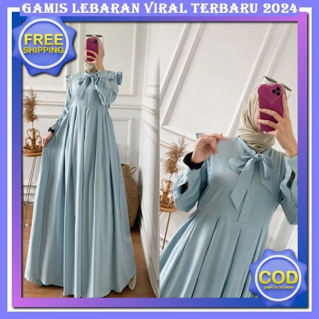Gamis Wanita Dewasa Terbaru 2023 Viral Remaja Aesthetic Baju Muslim Jumbo Ibu Murah Tapi Mewah Warna