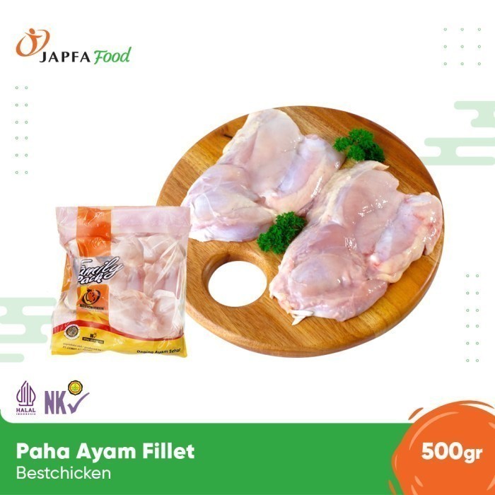 Bestchicken Paha Ayam Fillet - Paha Ayam Boneless Tanpa Kulit 500 gr