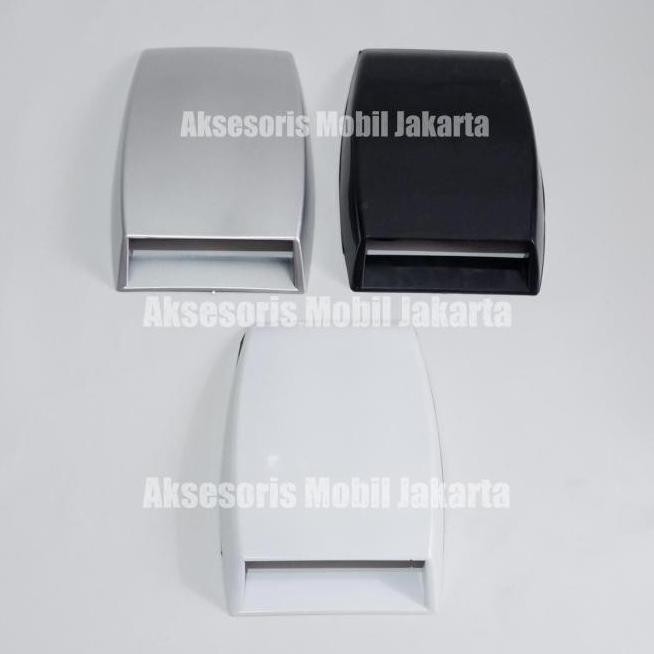 [Baru] Airflow Air Flow Kap Mesin Mobil Model Kecil / Air Scoop Kecil - Putih
