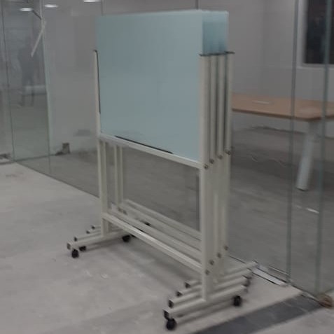 

Glass White Board Magnetik Standing 80 120 Cm