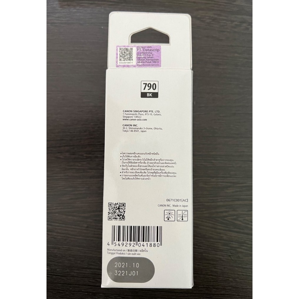 

Tinta Canon 790 Black (Gi-790)