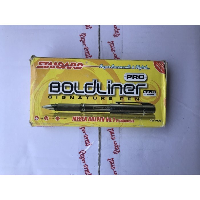 

Pulpen Boldliner Pro Standart 0.8 Original Pen