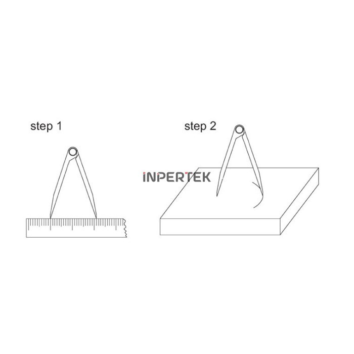 

Jangka Besi 12" Jangka Lurus Jangka Bubut 12" Leg Divider Caliper 12