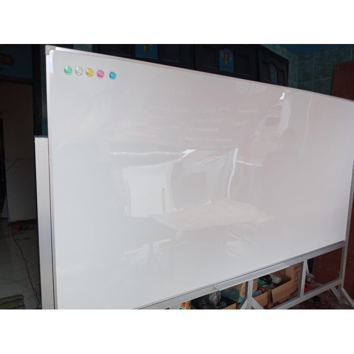 

Whiteboard Standing Magnetic / Papan Tulis Standing Magnet 90 X 120 Cm