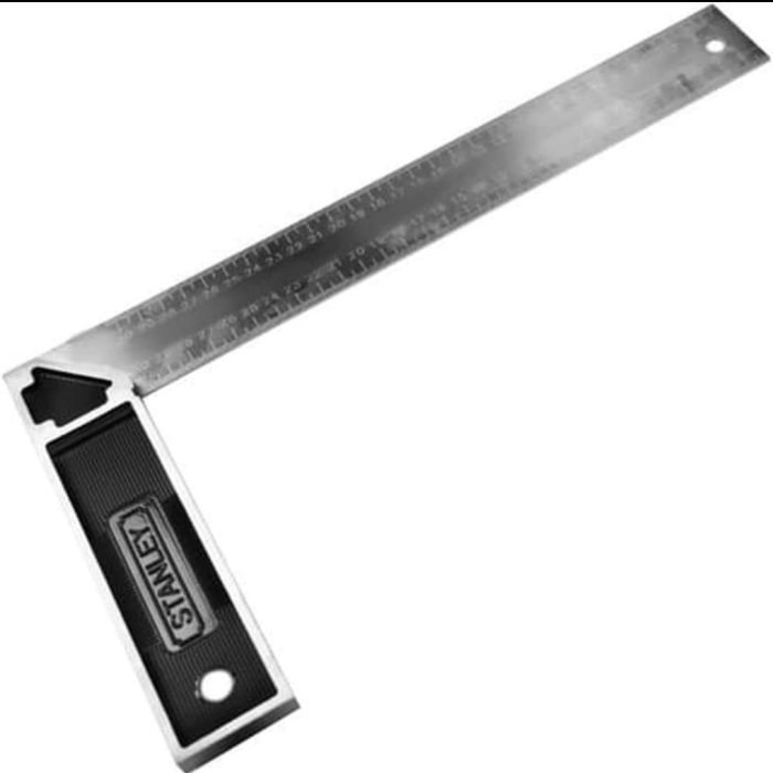 

Stanley Penggaris Siku Tukang 10" / 254 Mm Mistar Try Square