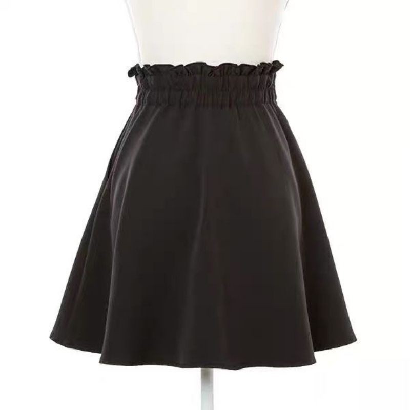 F1T HONEYL SHORT SKIRT JAPANESE JK JIRAI KEI NEW HIGH WAIST SLIMMING A-LINE SKIRT ANTI-LIGHT SKIRT