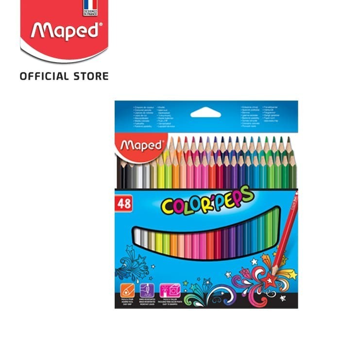 

Hemat Maped Pensil Warna Color'Peps 48' - Cardboard Terbatas