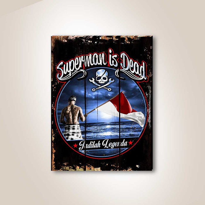 Sid Superman Is Dead Band Poster Kayu Pajangan Dekorasi Dinding Rumah