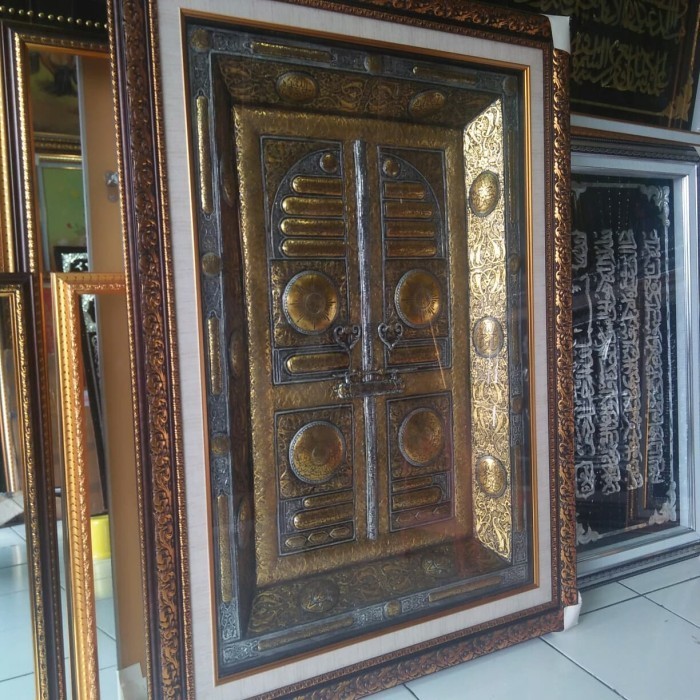 Kaligrafi Pintu Kabah / Hiasan Dinding / Full Fiber Dekorasi Rumah