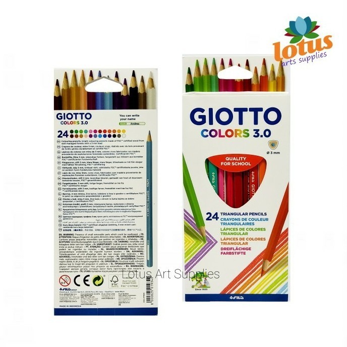 

Buruan Giotto Colors 3.0 Pencil / Pensil Warna Set 24 Triangular Diskon