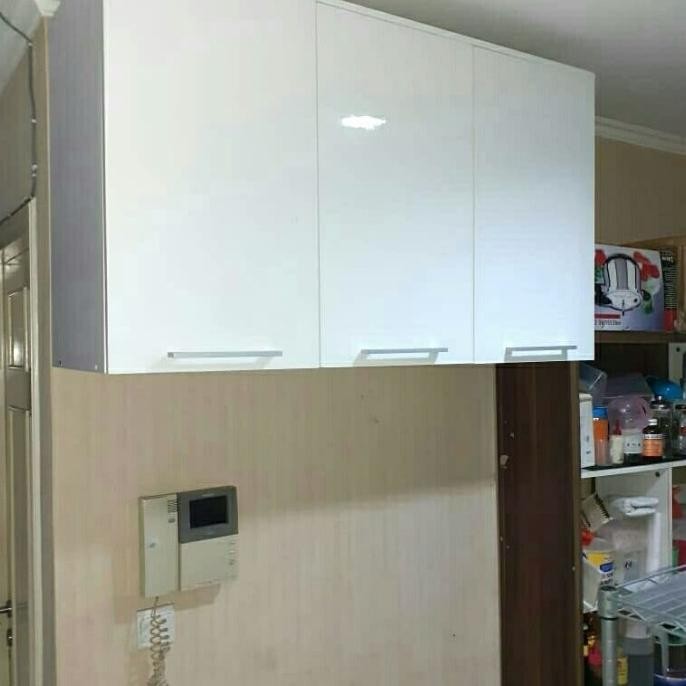 Miliki Rak Piring Lemari Dapur Gantung Kitchen Set Atas Warna Putih Xavanca
