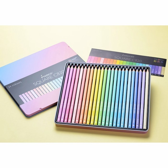 

Promo Bulan Ini Marco Square C820 Oil-Based Pastel Color Pencil - Pensil 24 Warna Gilaa!!!