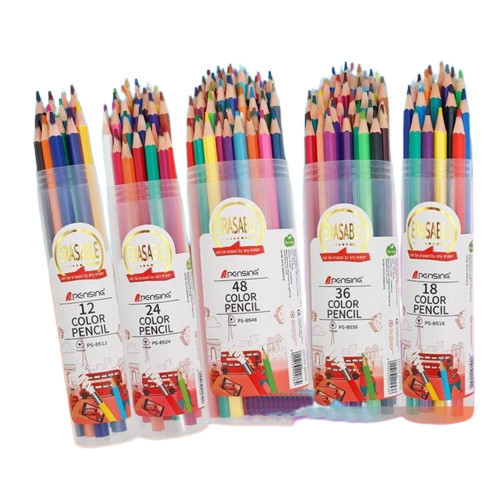

Limited Pensil Warna Panjang Erasable High Grade Dengan Box Premium Non Toxic Murah