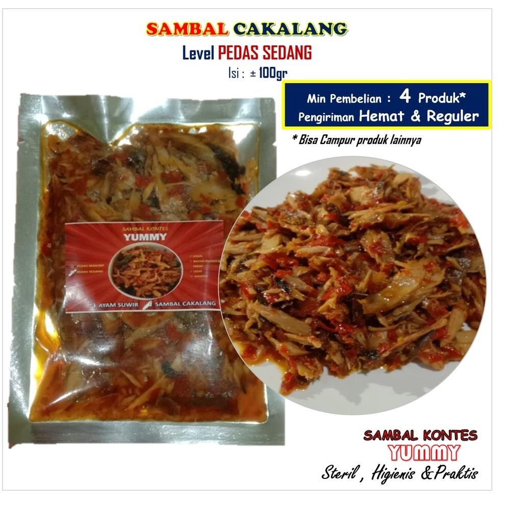 

SALE PRODUK Sambal Cakalang Sambal Kontes Yummy kemasan pouch frozen 100gr PEDAS SEDANG murah dan enak TERLARIS