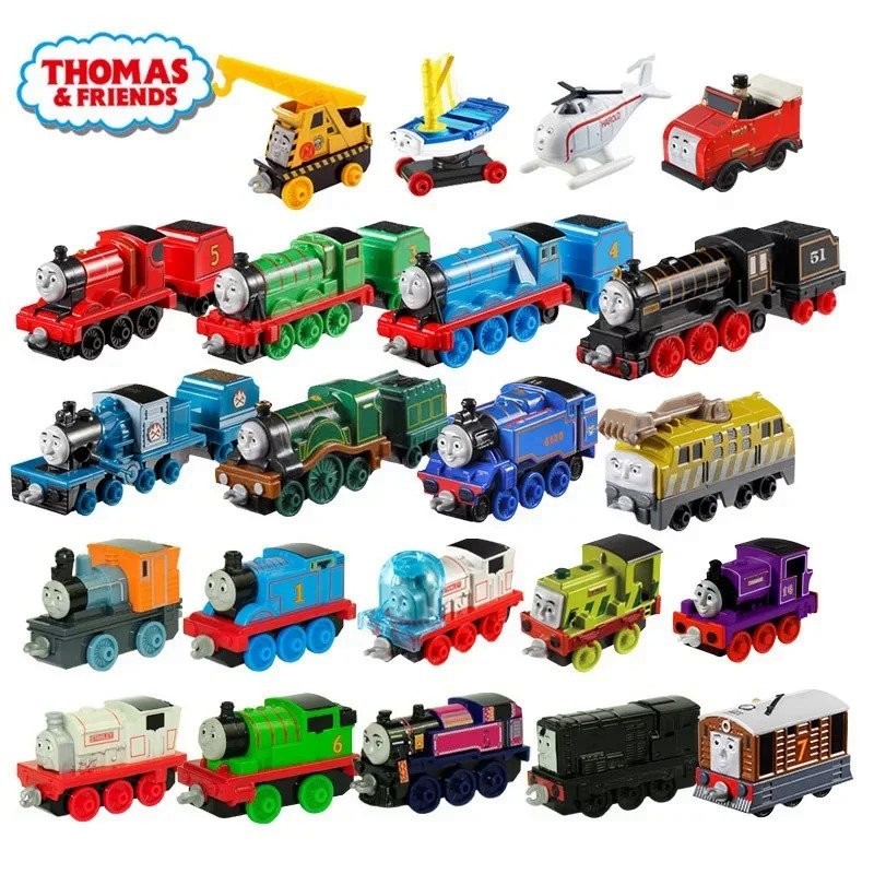 ☀Mainan Kereta Api Asli Thomas And Friends, Koleksi Mainan Kereta Api Logam Paduan Diecast, Koneksi 