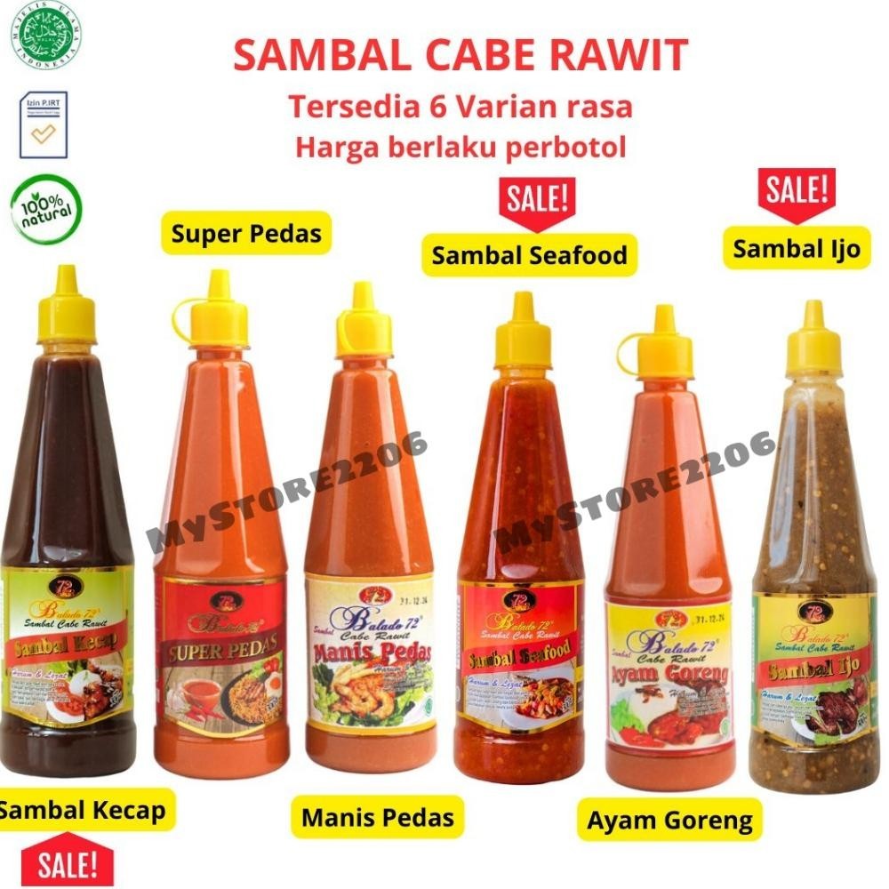 

SALE PRODUK Sambal Balado Kaisar 72 Super Pedas Singkawang Kalimantan Barat TERLARIS