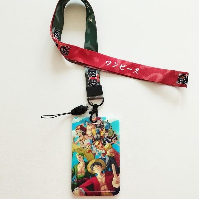 

Best Seller One Piece Anime Id Card Holder Lanyard 1 Name Tag Gantungan Kalung Stok Terbatas